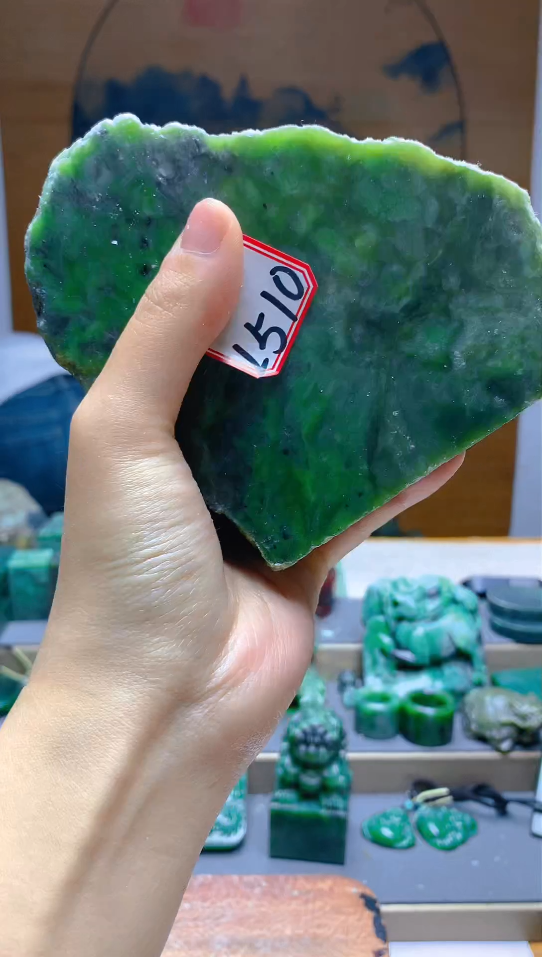 【闪购商品】和田玉（碧玉）珠宝半成品未镶嵌1