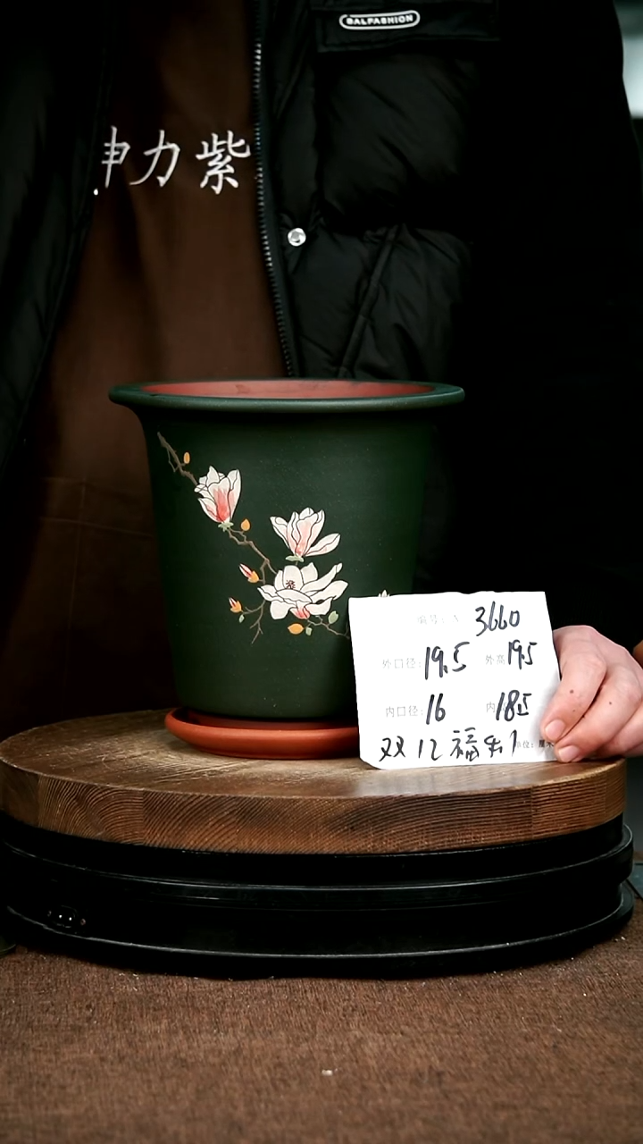 紫砂花盆花卉园艺3660+Z