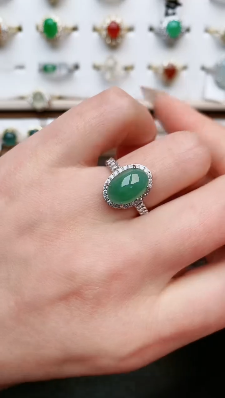 【闪购商品】翡翠戒指银S925镶嵌.....