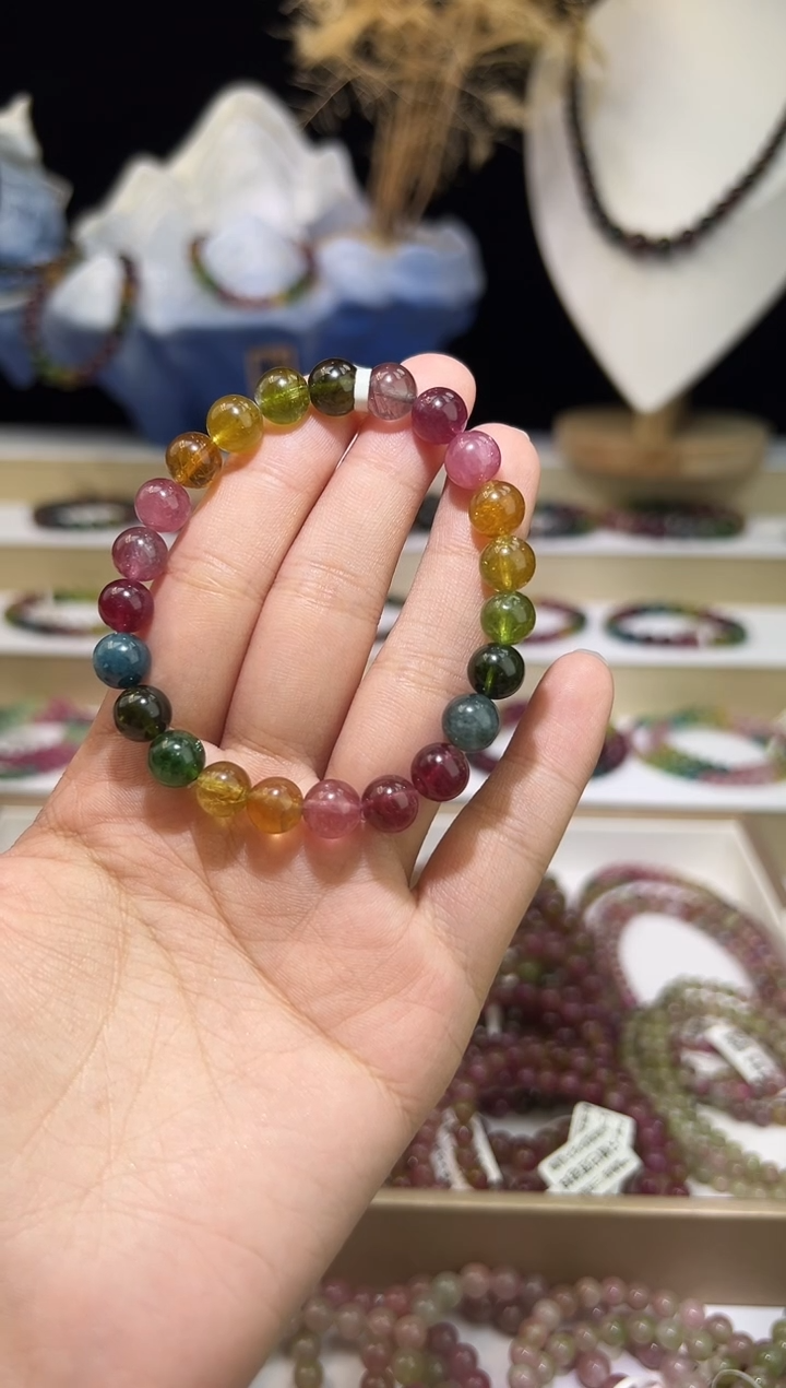 【闪购商品】碧玺/未镶嵌8mm+碧玺单圈多样性发货