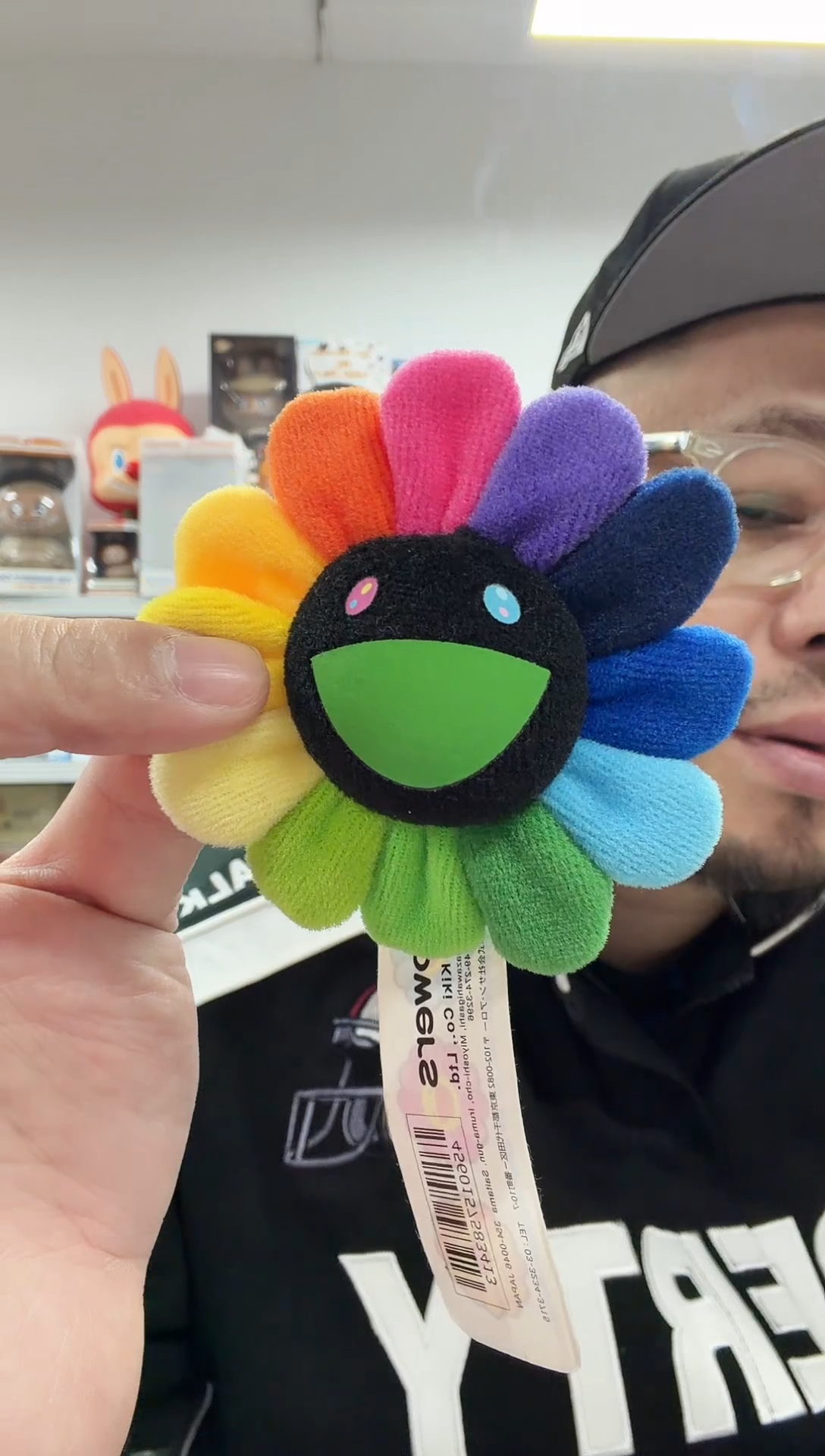 静态1村上隆黑脸太阳花挂件一个