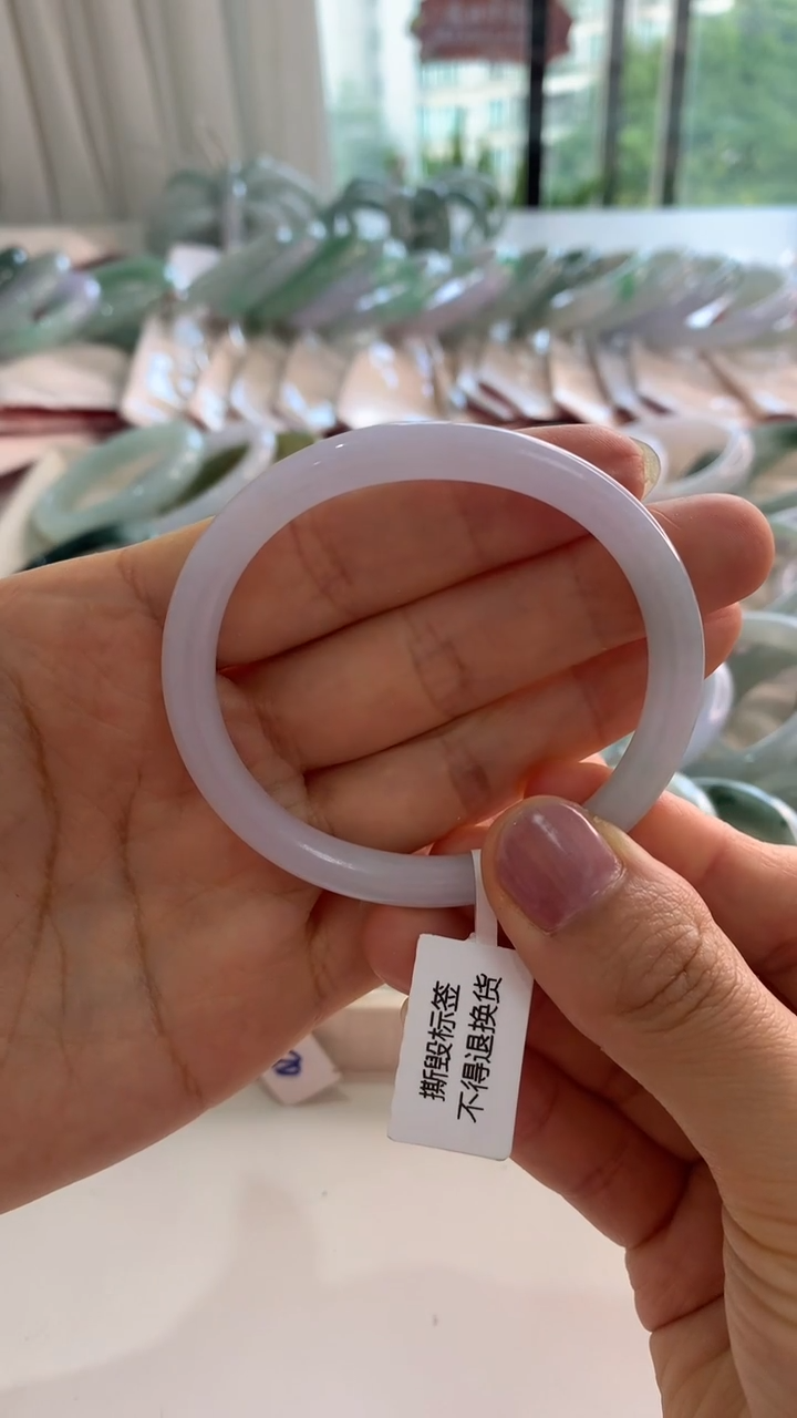 未镶嵌手镯翡翠53.8贵妃圆
