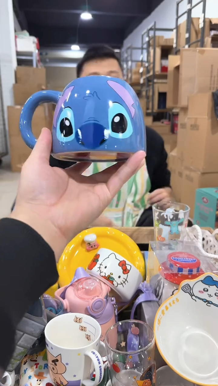 瓷片史迪仔馒头杯