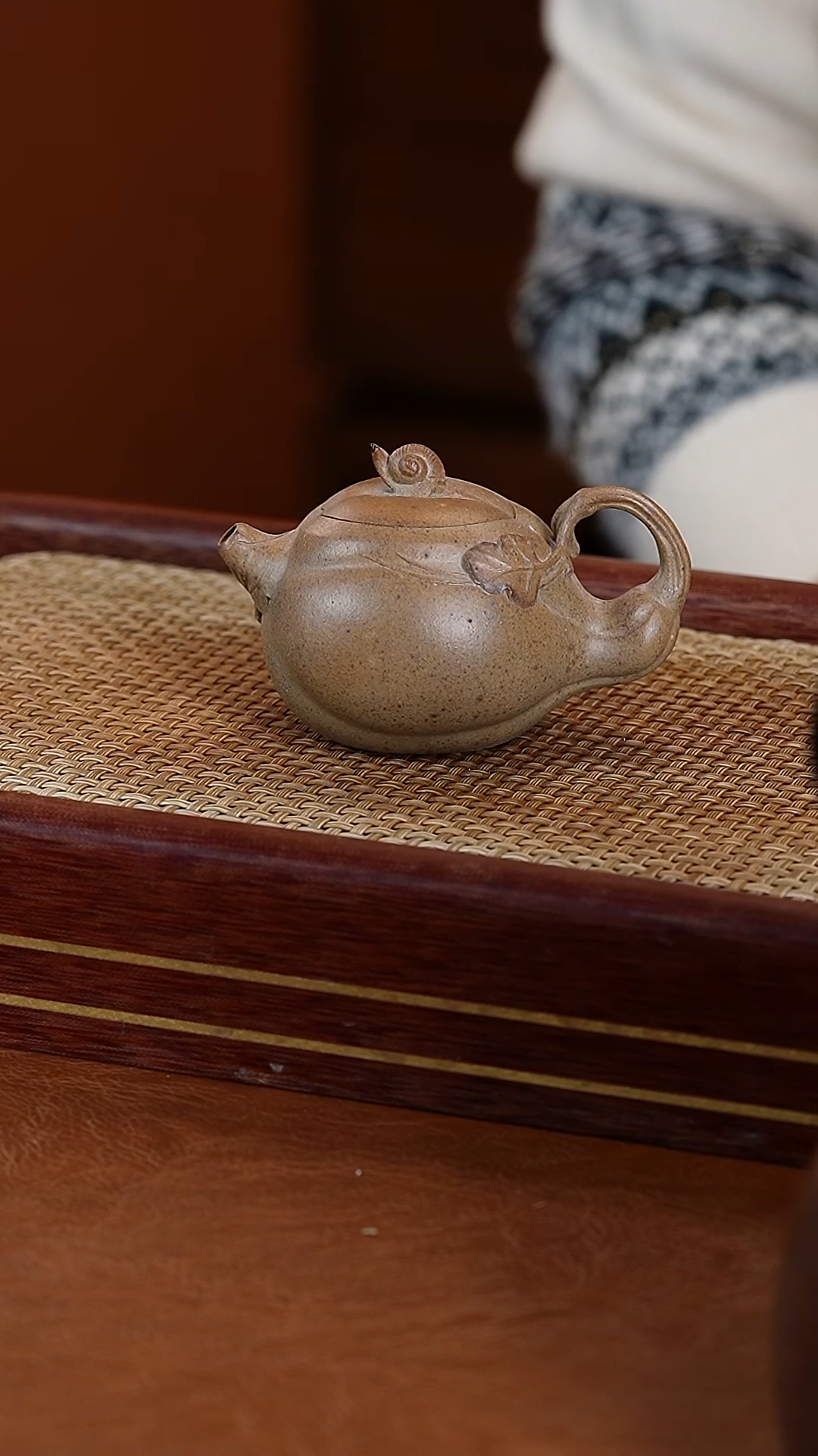 【闪购商品】紫砂茶壶古法柴烧葫芦壶100cc