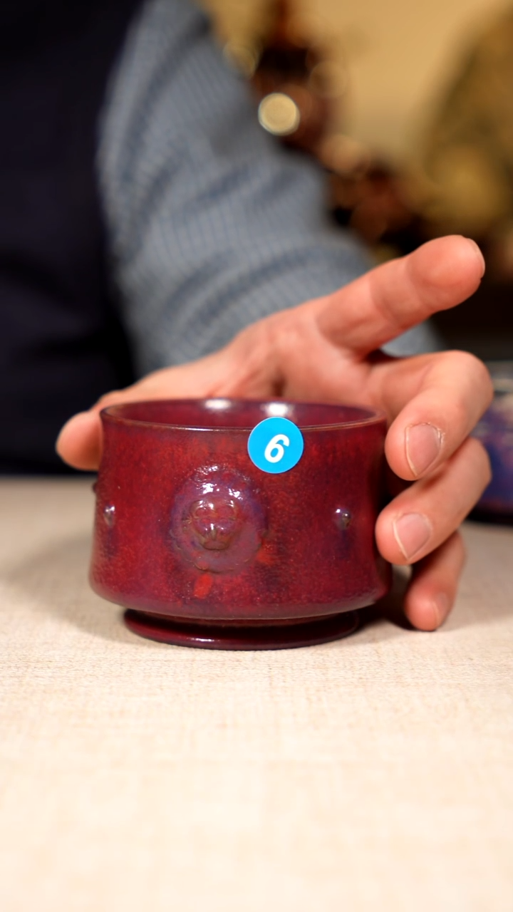 摆件陶?****?钧瓷茶器摆件