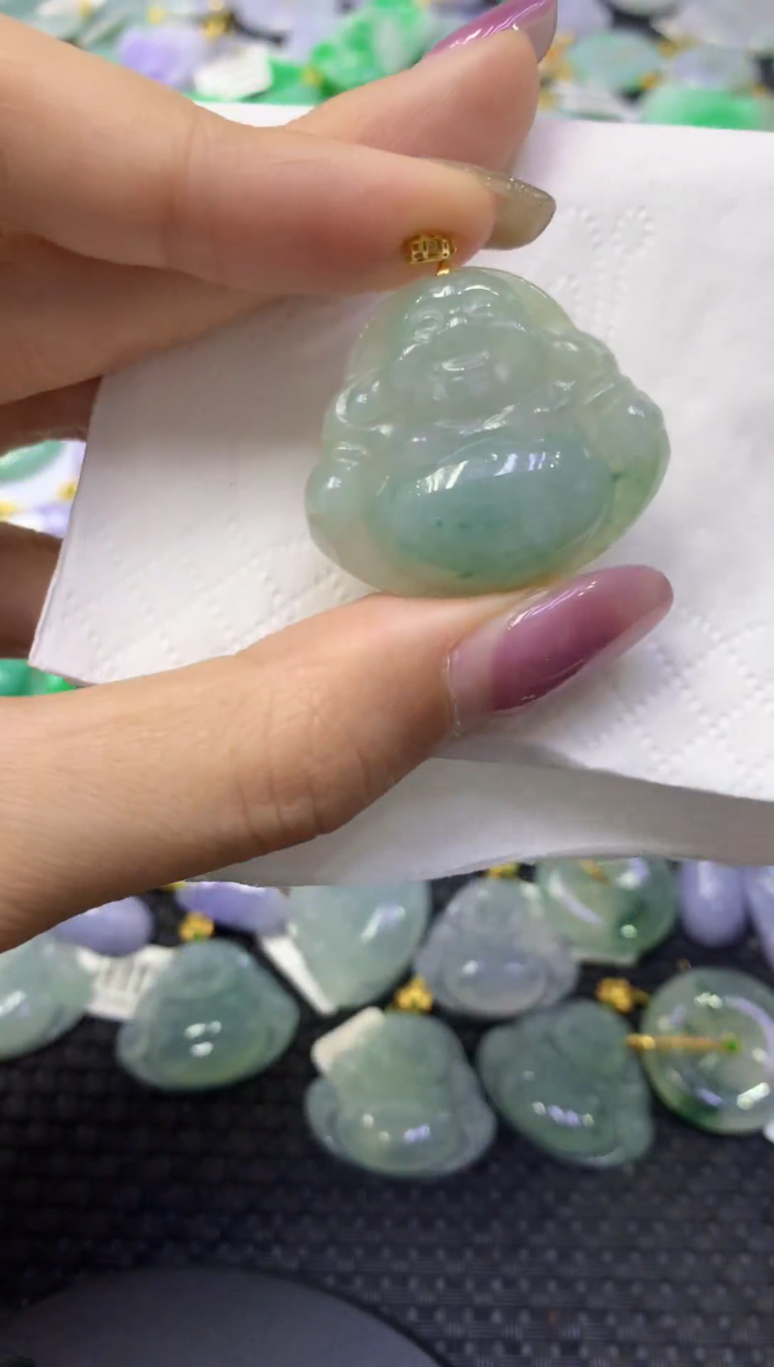 颈饰未镶嵌翡翠天然缅甸翡翠A货