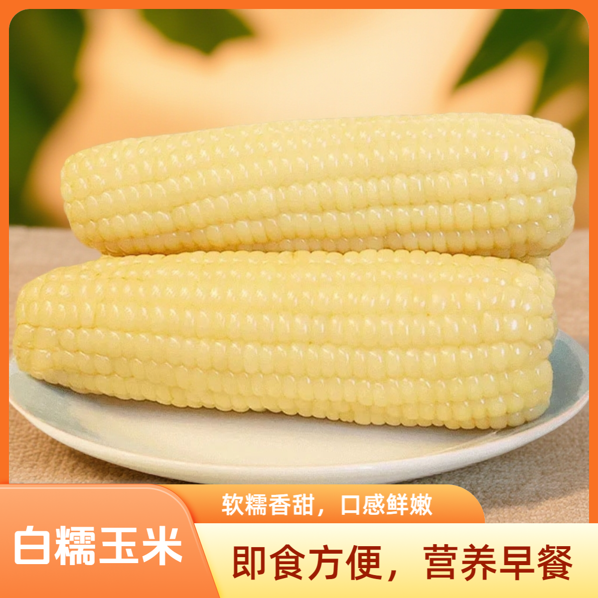 【整箱10根,可试吃2根】2025年头茬白糯玉米口感软糯香甜5斤以上Z