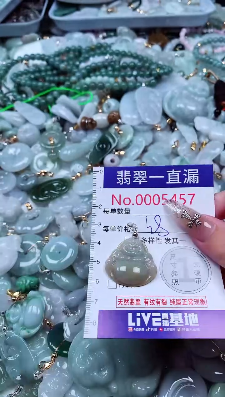 翡翠未镶嵌吊坠(不含链)5457