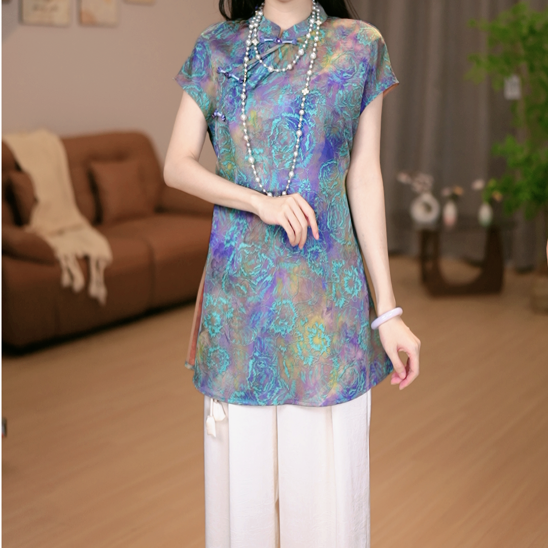 【现货】【1308-瑞云祥辉】新中式国风女复古宽松上衣-园园