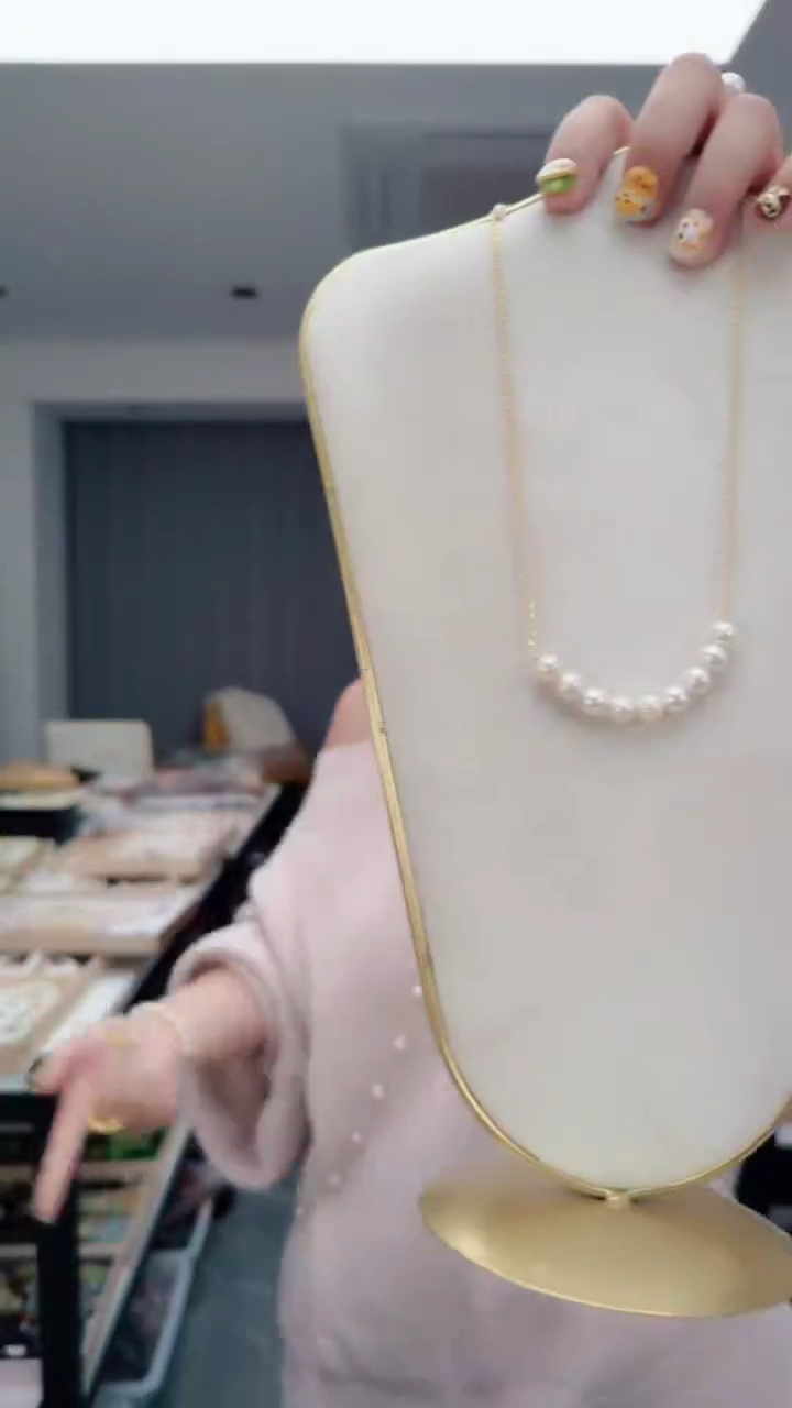 颈饰合金淡水珍珠1004微笑链