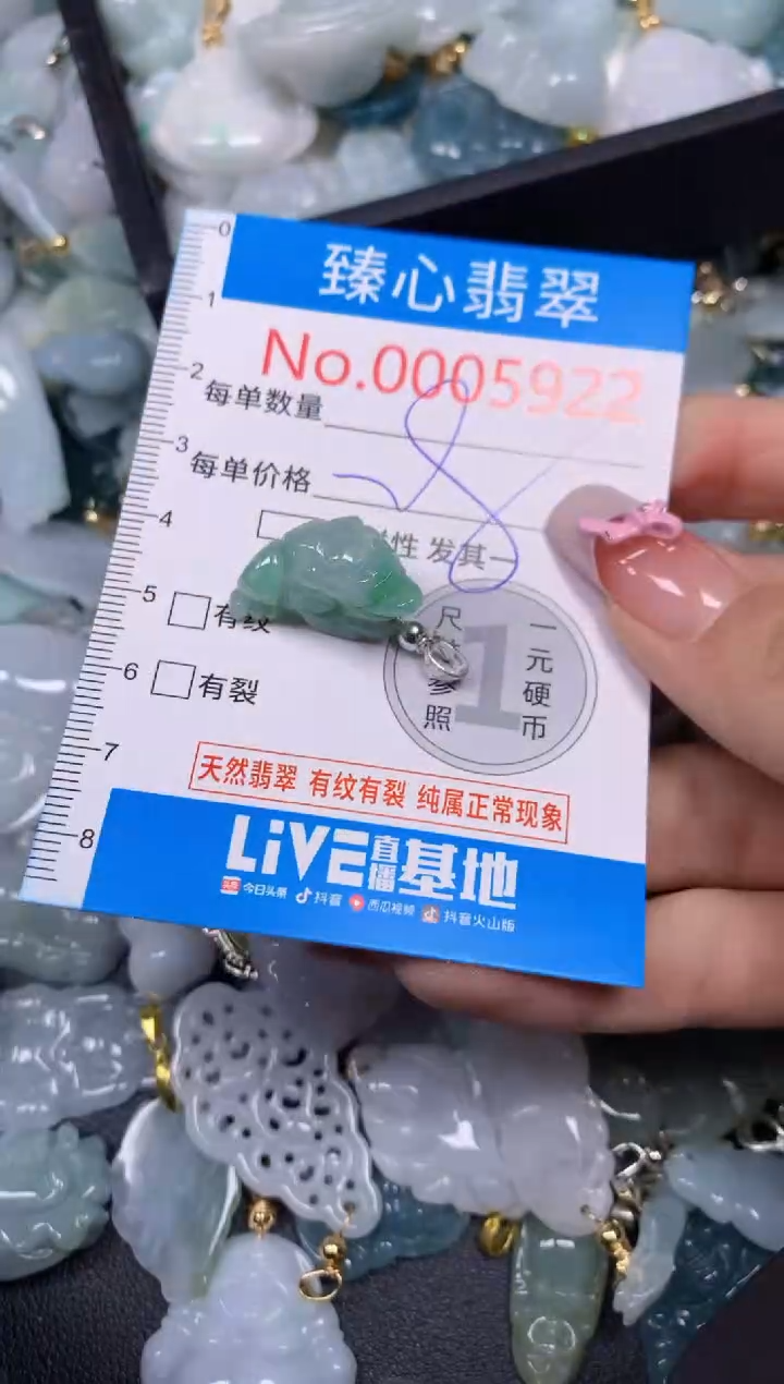 【闪购商品】翡翠颈饰未镶嵌含绳0005922