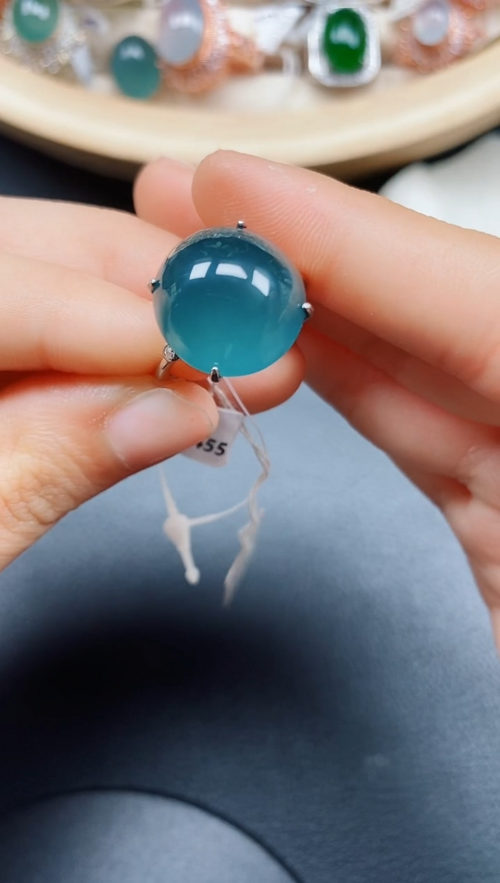 【闪购商品】翡翠戒指银S925镶嵌翡翠