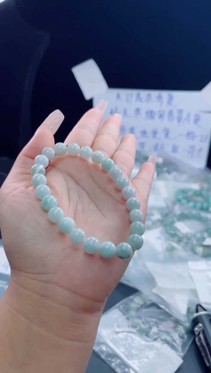 未镶嵌戒指翡翠珠串8.5