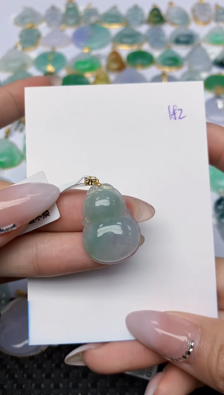【闪购商品】翡翠颈饰18K金镶嵌 天然翡翠A货
