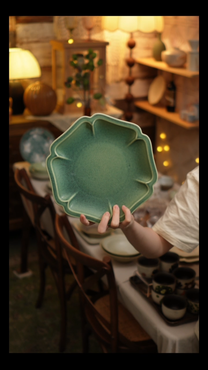 瓷片雾里工作室 大号盘1个