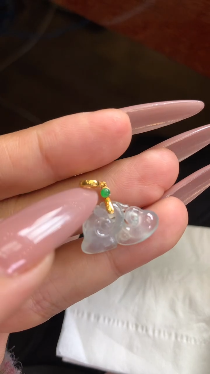 【闪购商品】翡翠颈饰18K金镶嵌翡翠