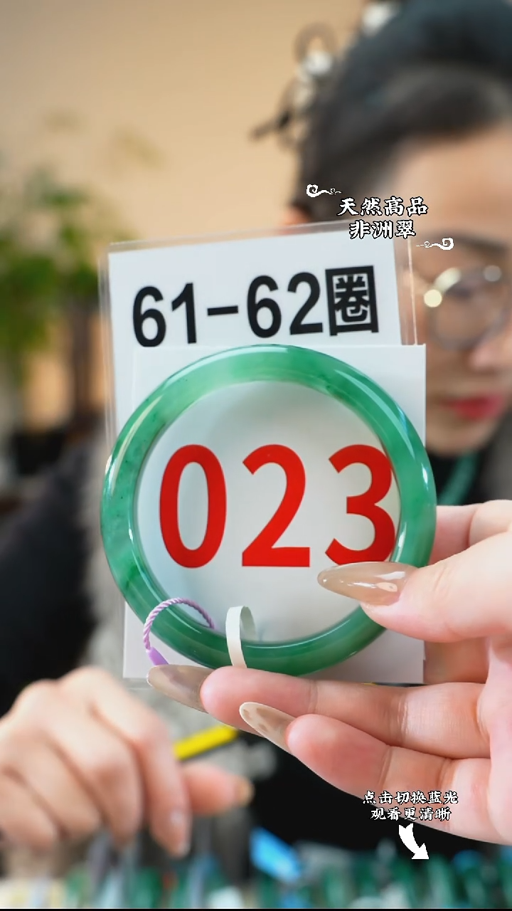 未镶嵌手镯石英质玉（非洲翠）6061