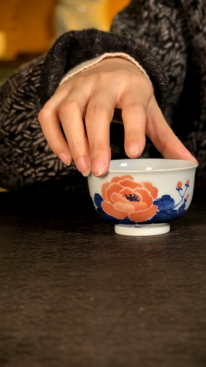 青花加彩主人杯lxt