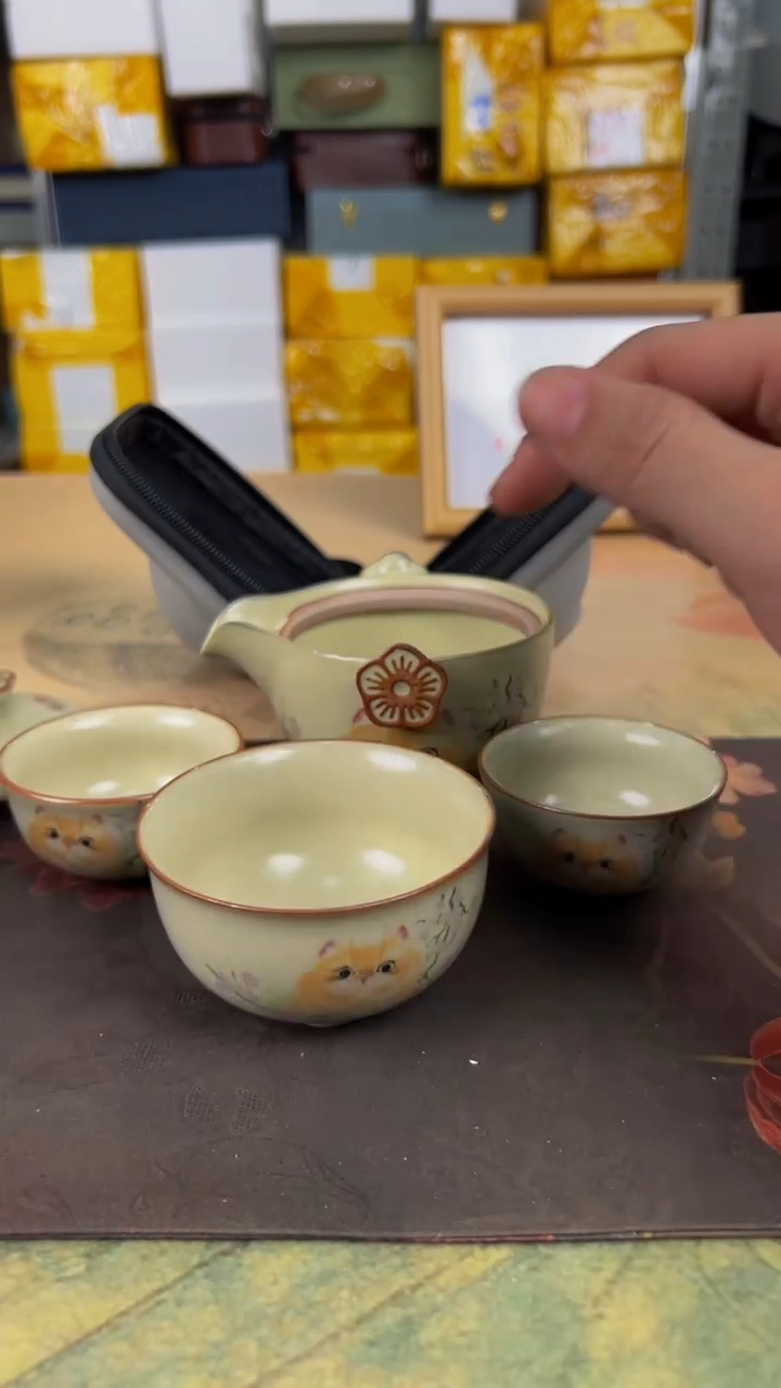 【闪购商品】陶瓷陶瓷旅行茶器套装