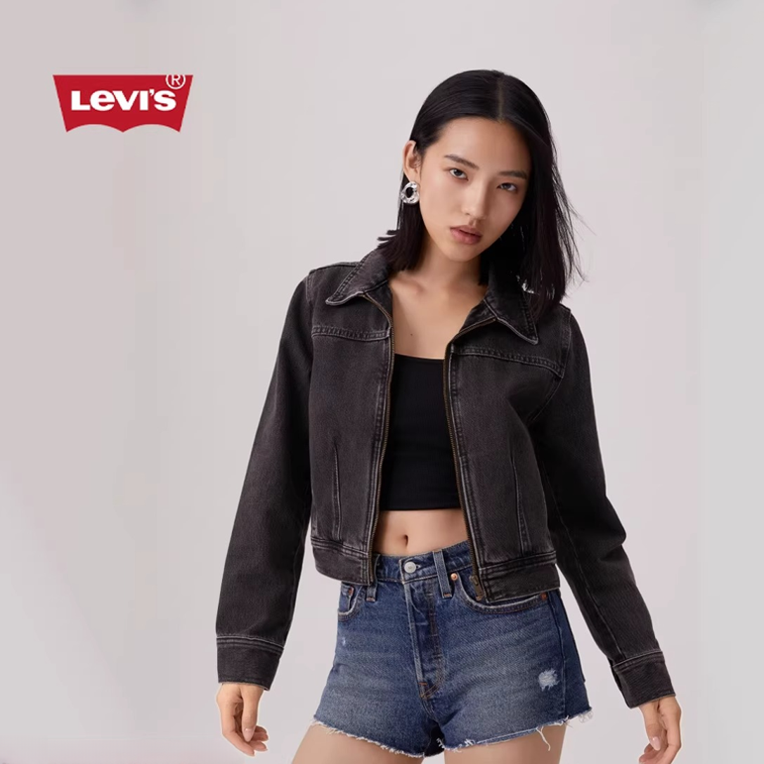 【商场同款】Levi's李维斯25年秋季女士短款牛仔外套001W8-0001