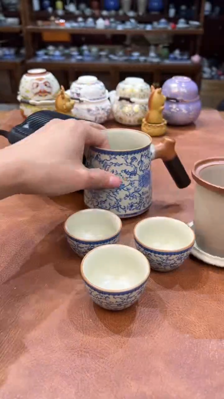 真的很便宜会开片的旅行茶具