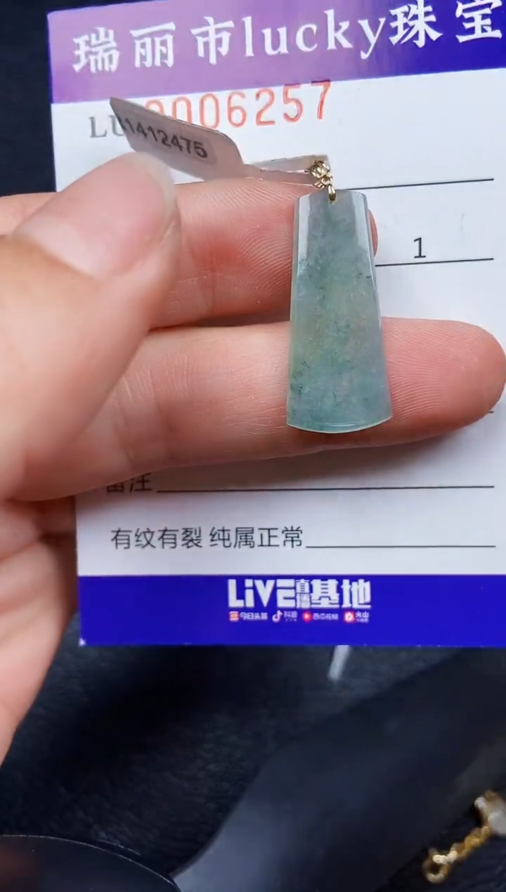 翡翠18K金镶嵌颈饰625718k