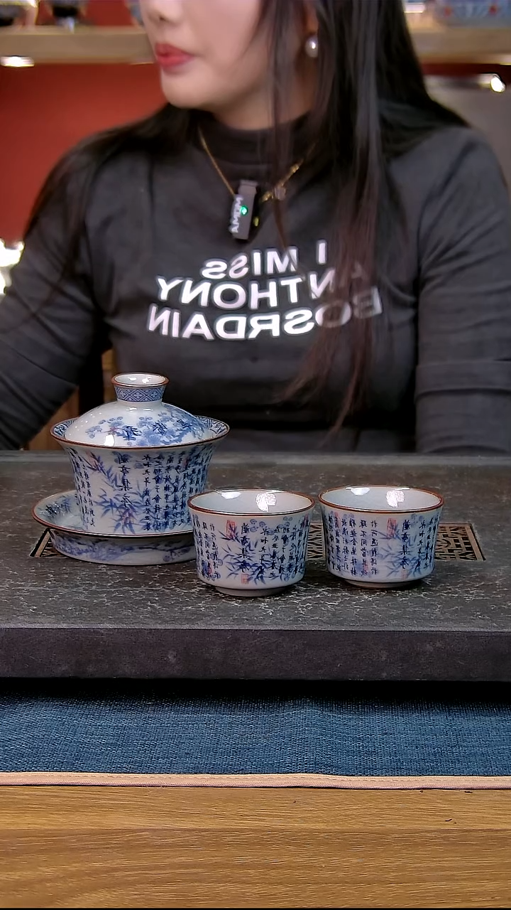 简装家用款3件套 老陶泥开片纹陶瓷茶具