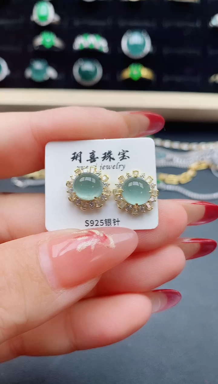 【闪购商品】翡翠戒指银S925镶嵌321321