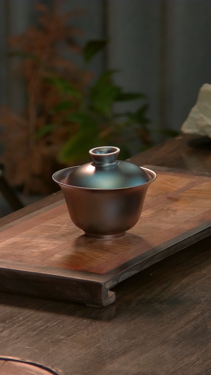 【闪购商品】杯49柴房陶瓷丨窑宝盖碗