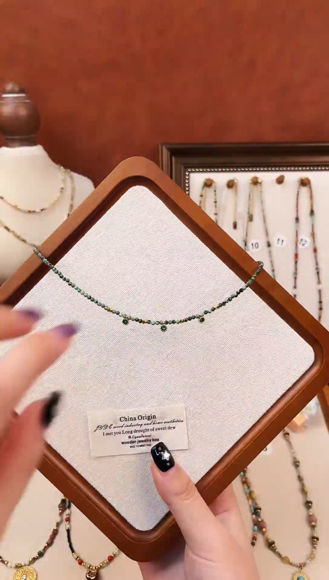 项链钛钢石英质玉1号