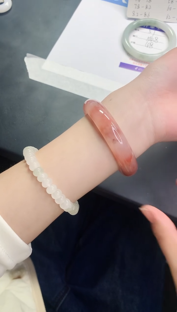 【闪购商品】东陵石手镯未镶嵌H58-55+