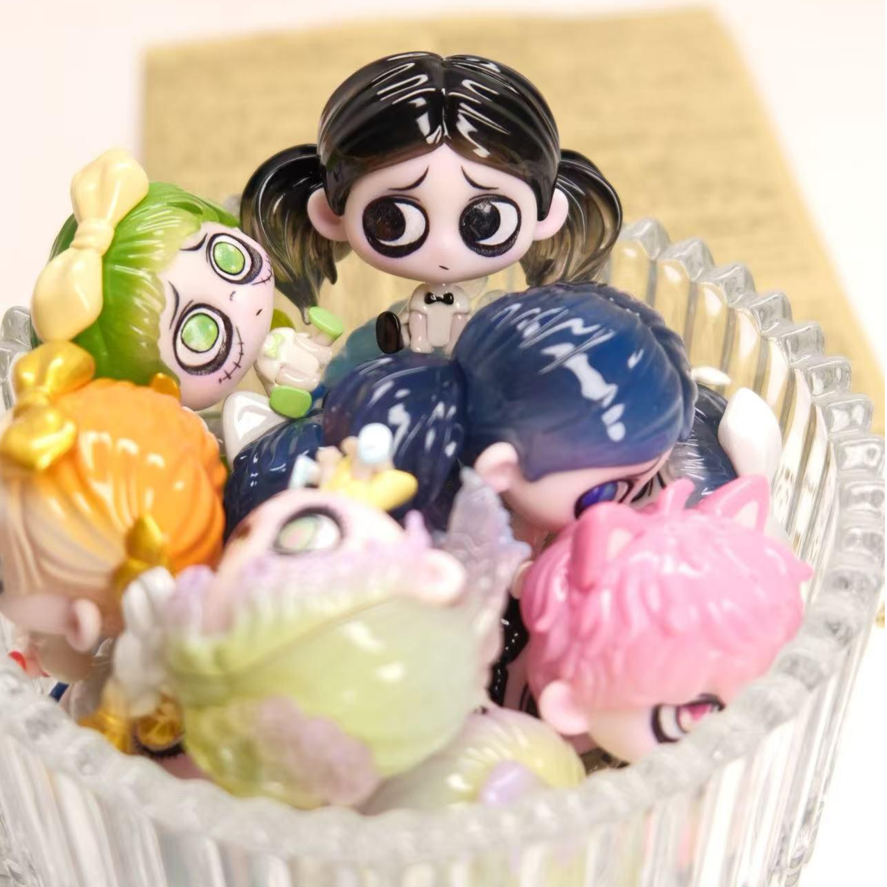 【直播代拆】KIKI排排坐系列萌粒潮玩盲盒可爱手办暗黑风公仔摆件