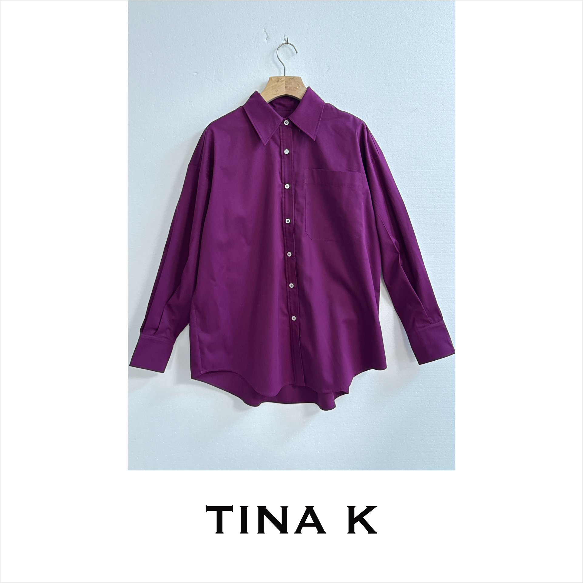 TinaK气质休闲时尚女士长袖衬衫CS125423