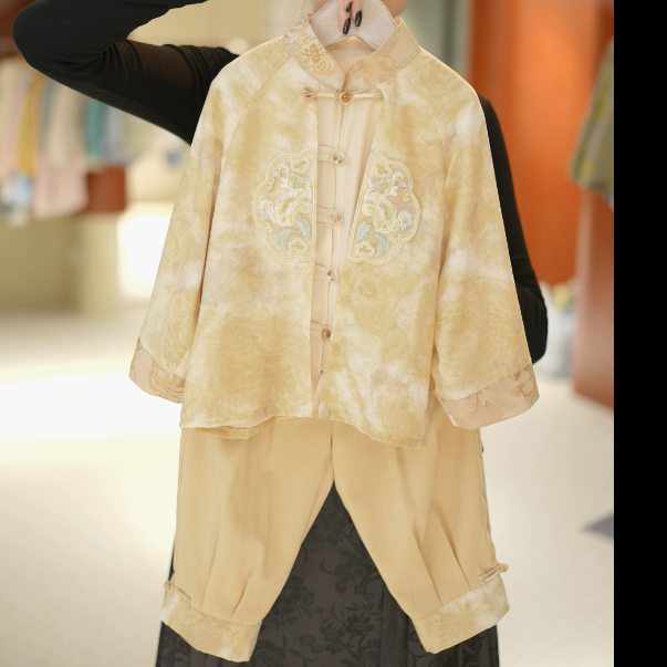 【金玉锦绣】百伊2025春夏新品原创新中式汉服国风套装MJC257090