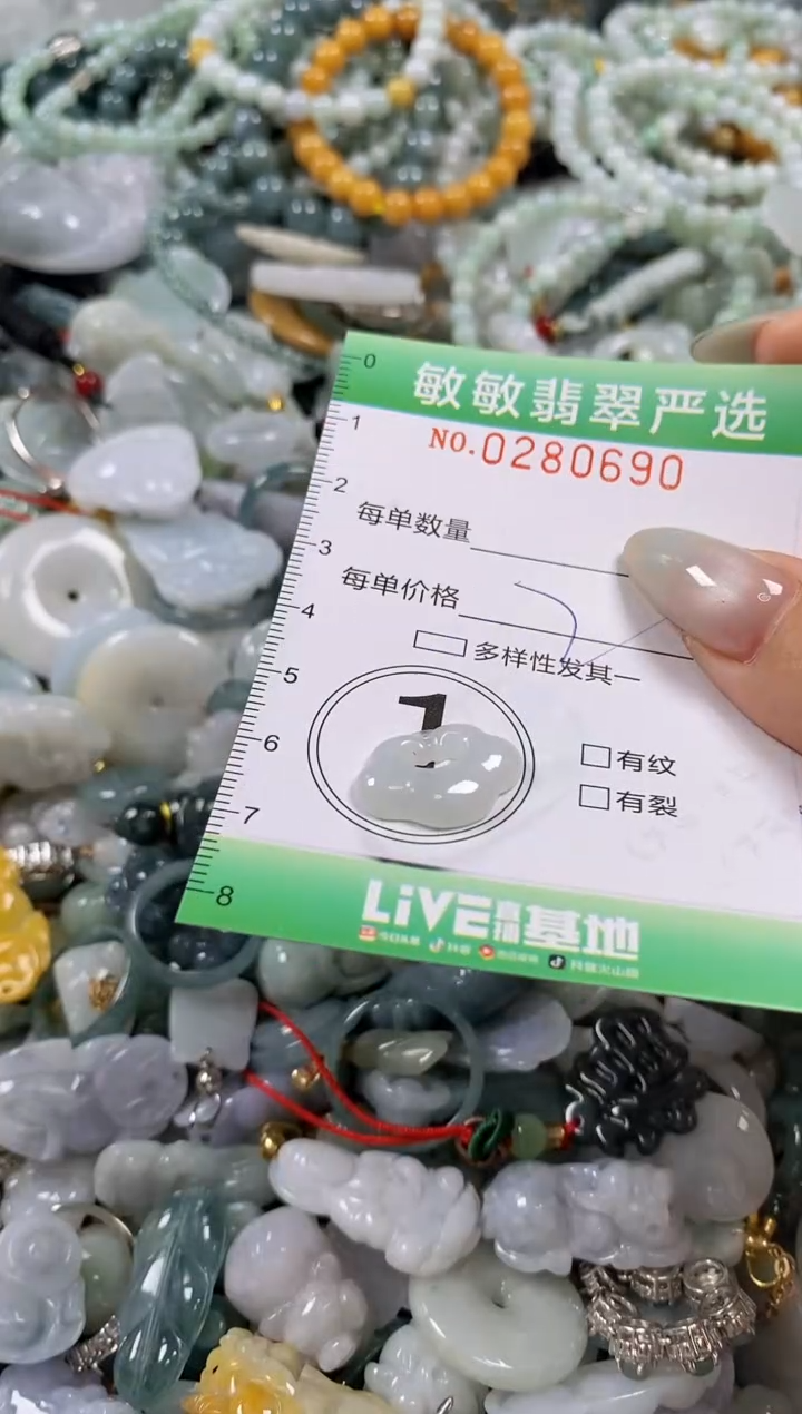 翡翠未镶嵌颈饰闪购0280690