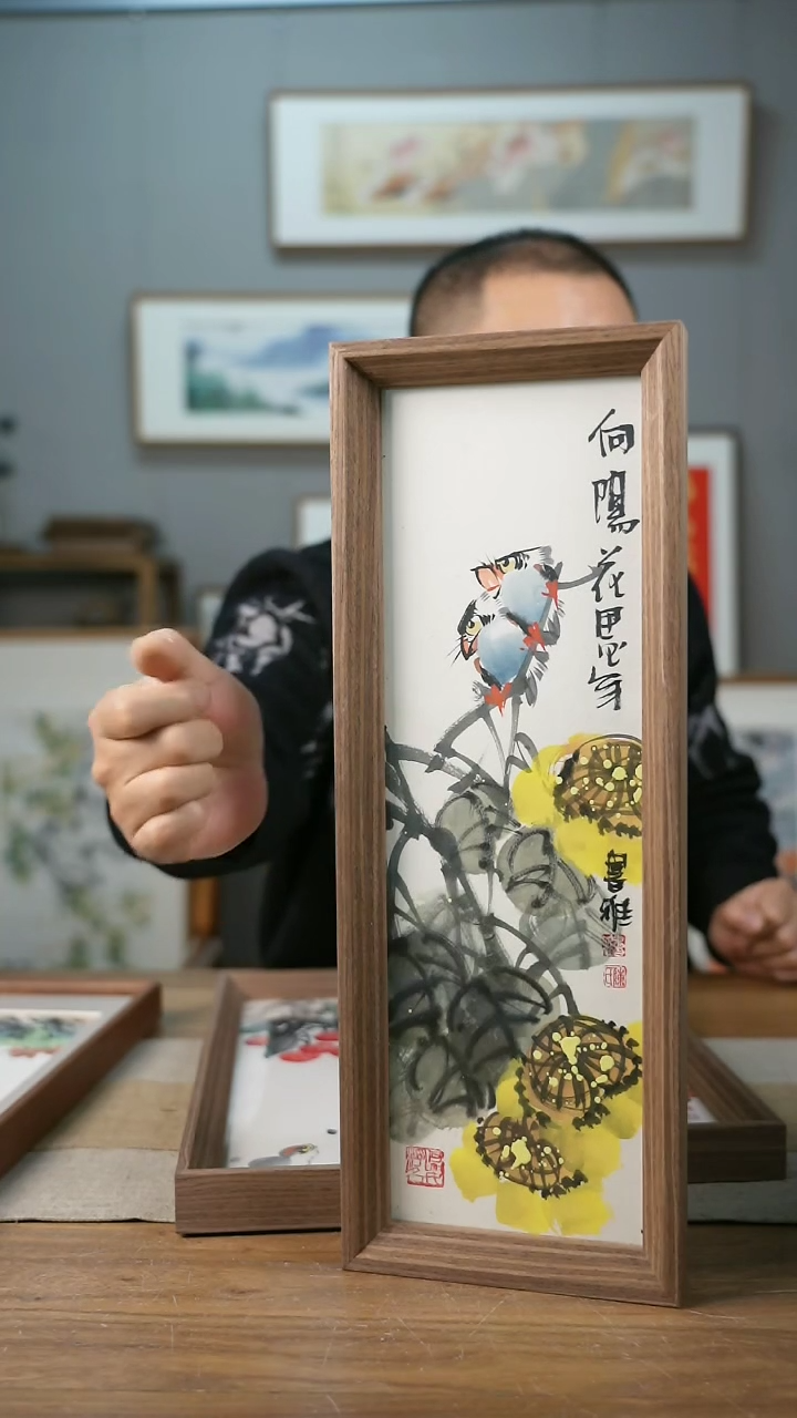 【闪购商品】书法协会会员老师带框作品-手书/绘同款作品
