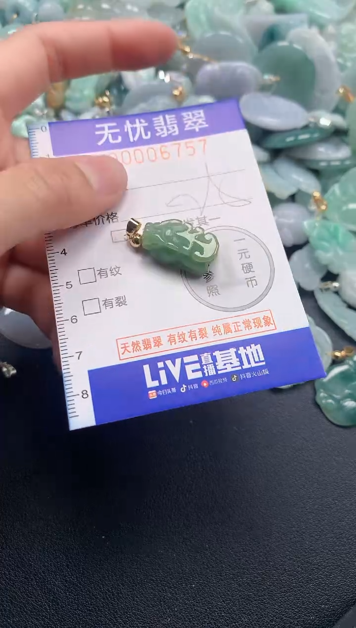 颈饰未镶嵌翡翠6757