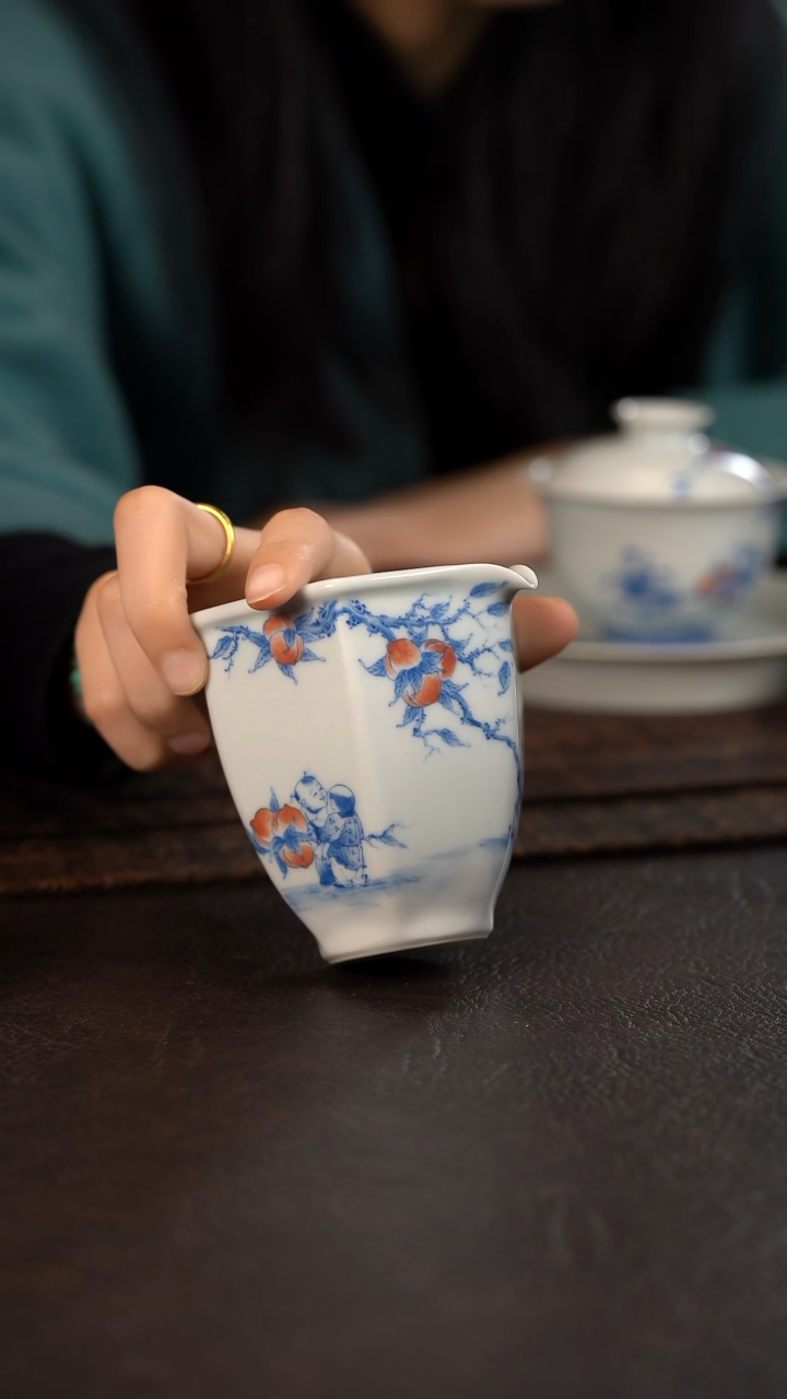 【闪购商品】杯聚澜堂九桃五福六方公道