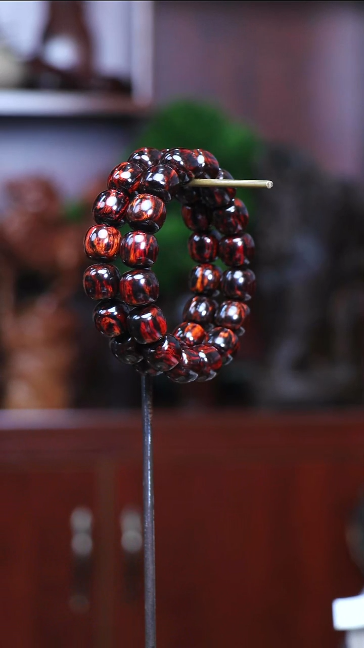 降真香手串/手链海南红降1.3*1.4老型珠手串多样性发一