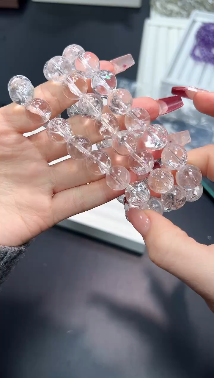 【闪购商品】水晶手串未镶嵌77Q多样性发其一/1条默认微瑕