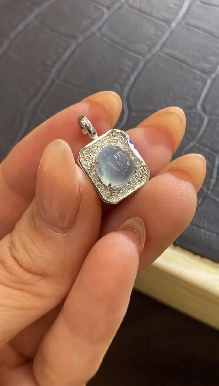 【闪购商品】翡翠颈饰18K金镶嵌收到货48小时鉴赏期（超时不退不换）