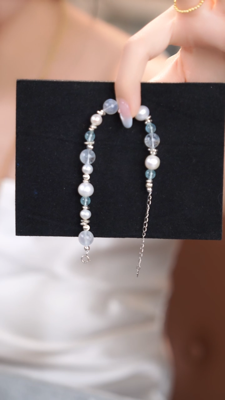 手链银S925镶嵌月光石@@@@@@@@@@@@