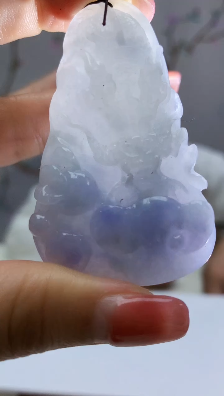 定制翡翠未镶嵌005xm-毛货挂件61