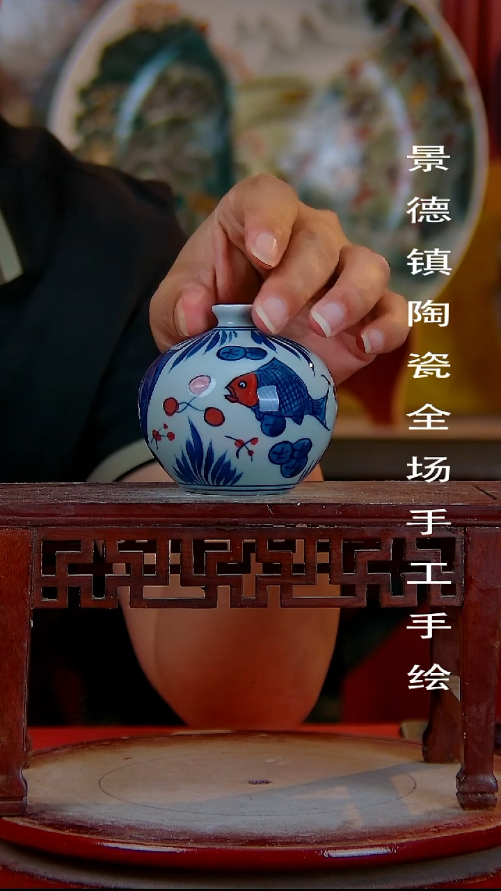 摆件景德镇陶瓷 全场手工手绘