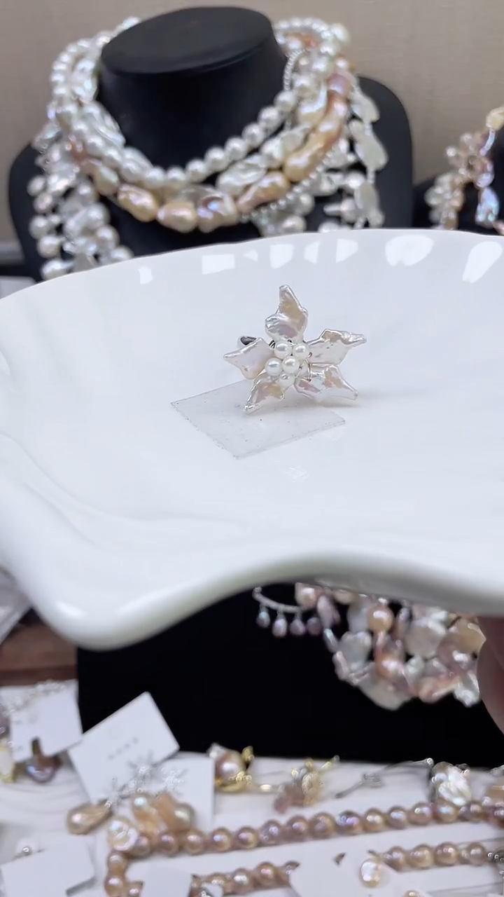 未镶嵌戒指淡水珍珠【纯恬饰品】