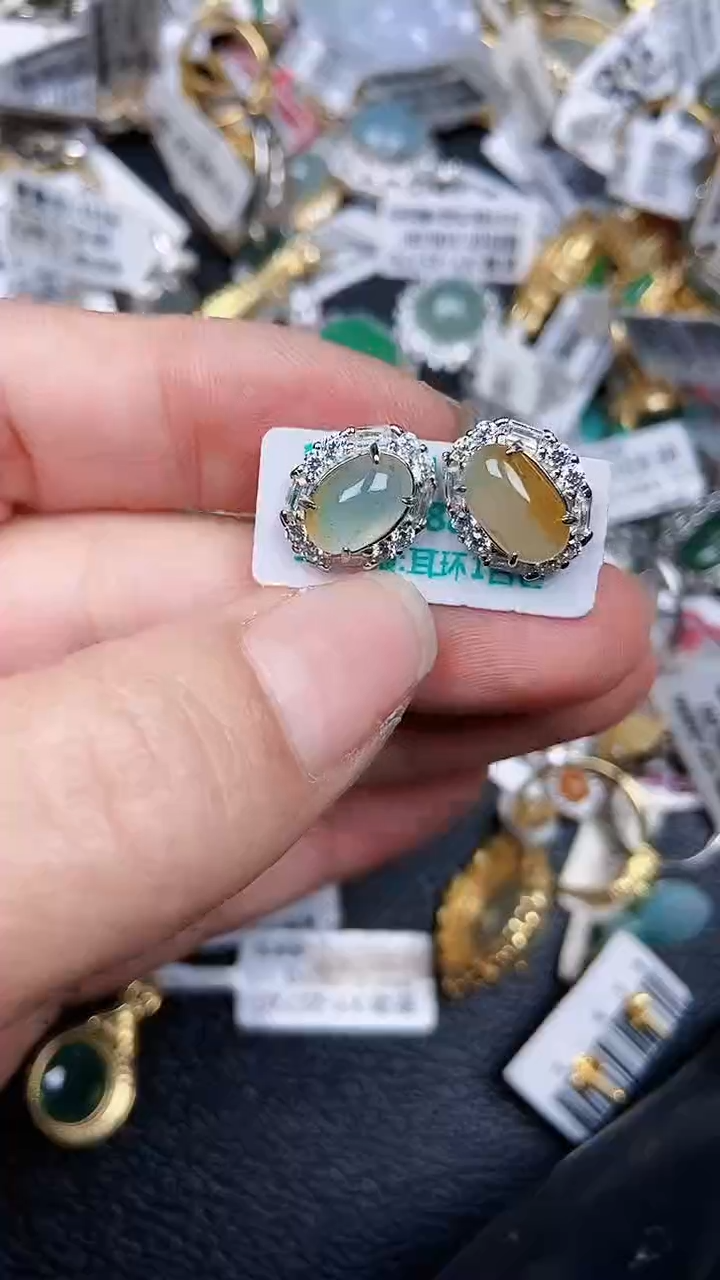 颈饰银S925镶嵌翡翠01269