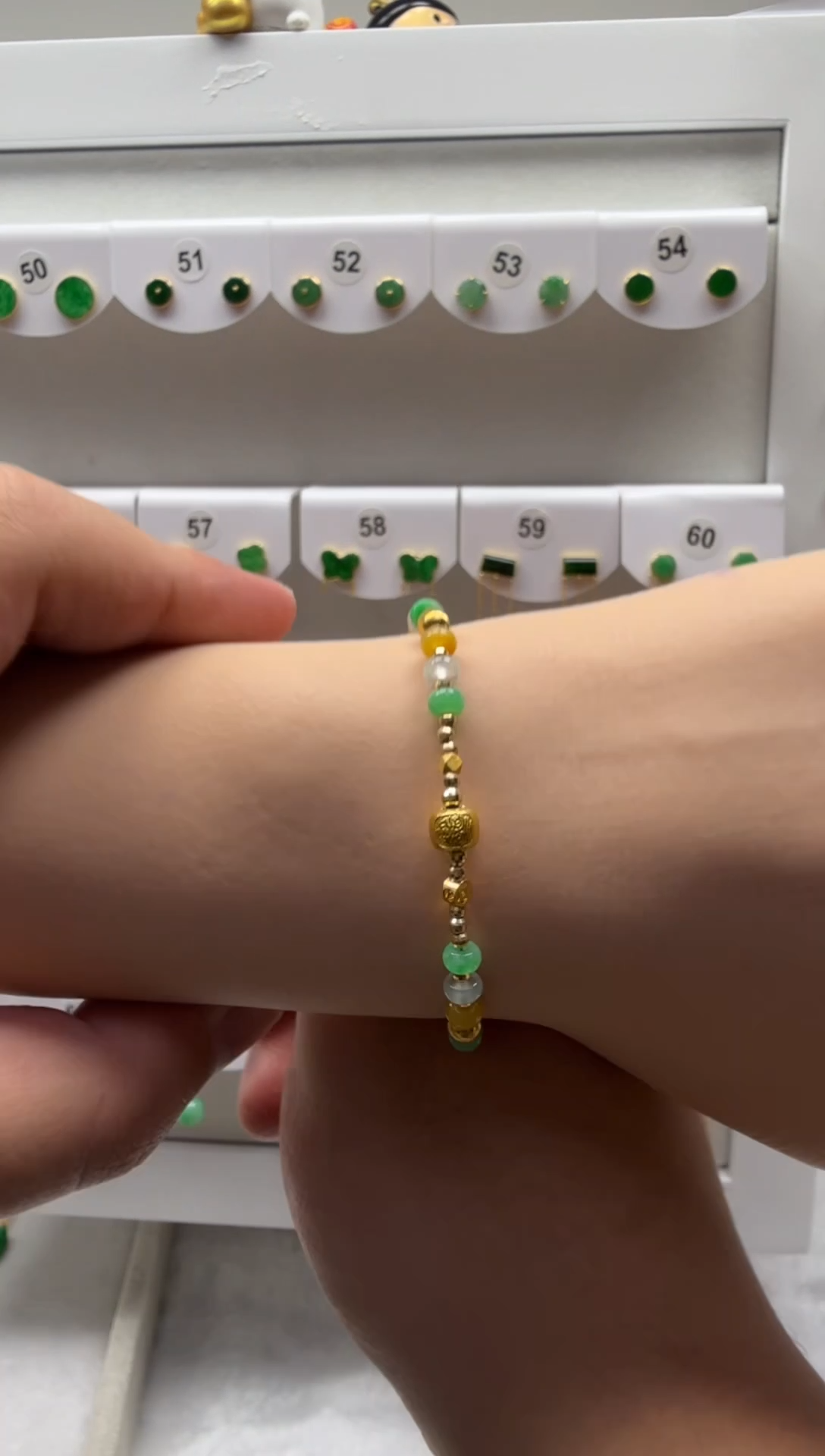 18K金镶嵌手链翡翠缅甸天然翡翠a货