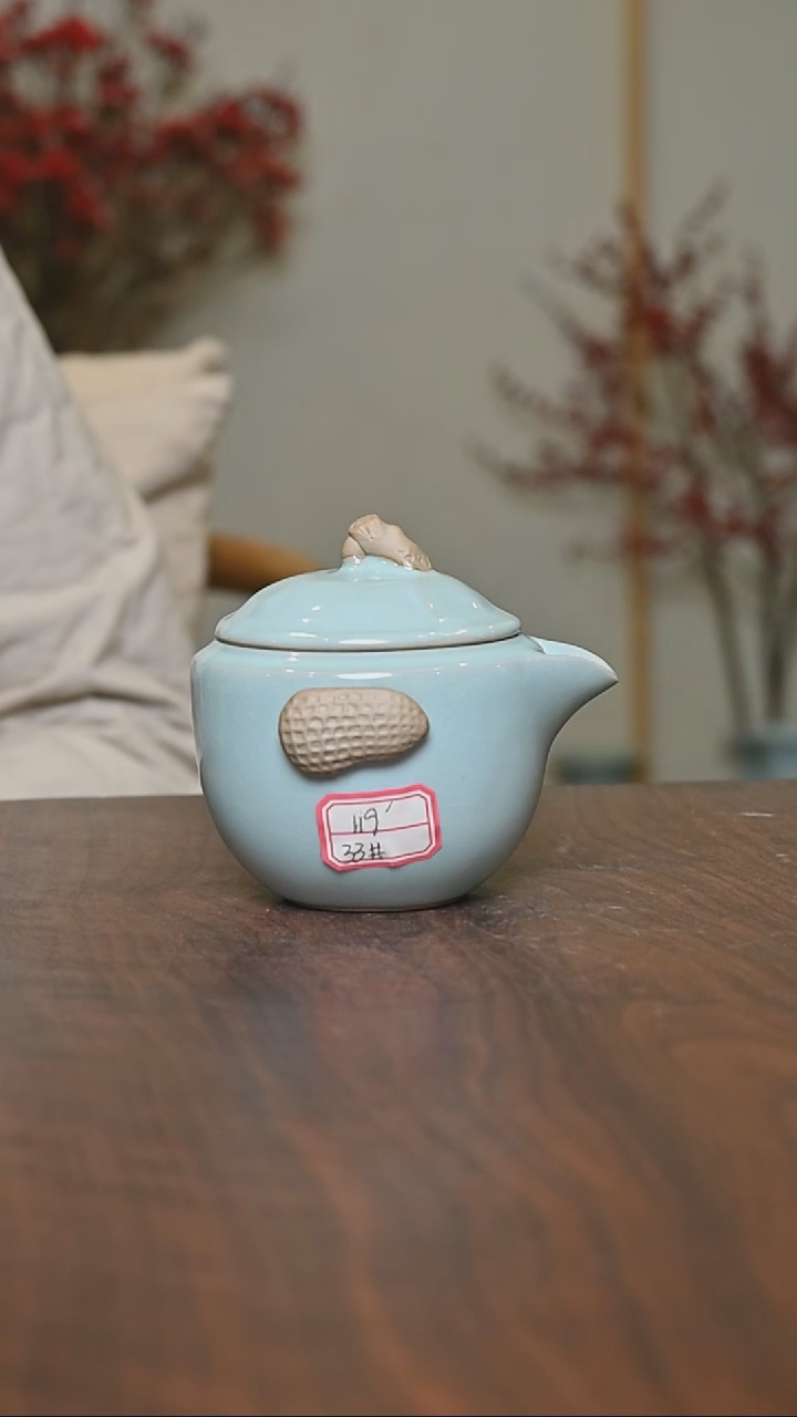 【闪购商品】其他33#好事发生微瑕天青釉 朱家款