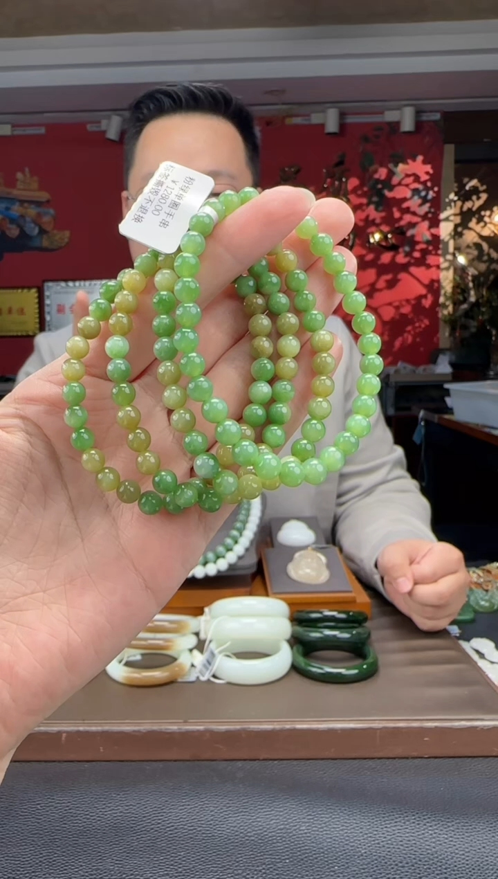 未镶嵌手串和田玉黑羊洞单圈手串 多样性发货 拍一发一