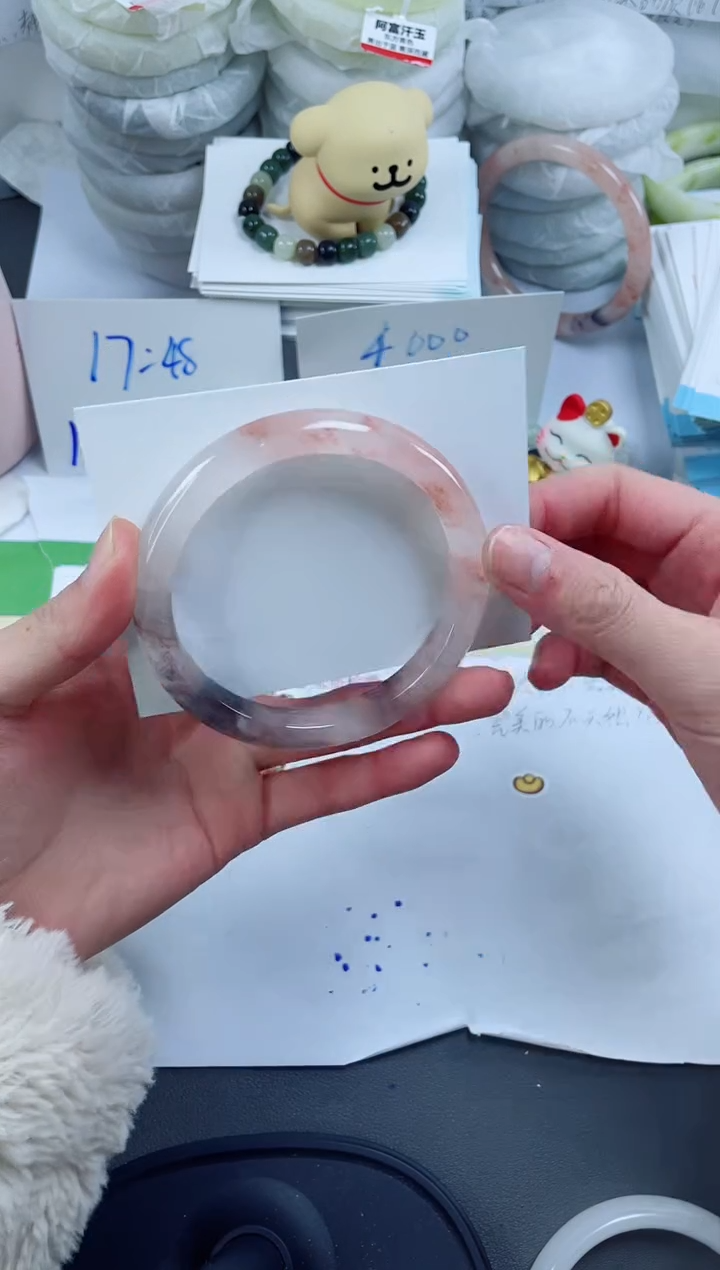 【闪购商品】石英质玉手镯未镶嵌9-62.8